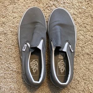 GREY SLIP ON VANS!!